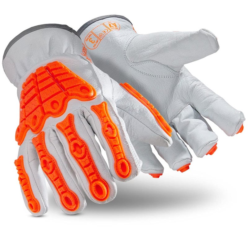 HEXARMOR Cut-Resistant Impact Protection Leather Work Gloves | Chrome SLT ® Series 4067 | Large - Image 1